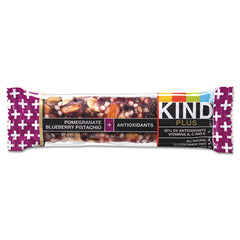 KIND Plus Nutrition Boost Bars, Pom. Blueberry Pistachio/Antioxidants, 1.4 oz, 12/Box