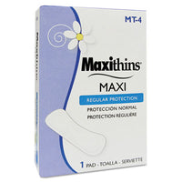 HOSPECO?« Maxithins?« Vended Sanitary Napkins, Maxi, 250 Individually Boxed Napkins/Carton Feminine Products Pads - Office Ready