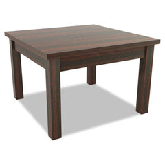 Alera® Valencia™ Series Corner Occasional Table, Rectangle, 23.63w x20d x20.38h, Mahogany