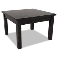 Alera® Valencia™ Series Corner Occasional Table, Rectangle, 23.63w x 20d x 20.38h, Black Tables-Reception & Lounge Tables - Office Ready