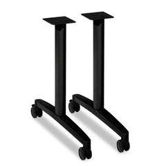 HON® Huddle Series T-Leg Table Base, 39.25w x 23.5d x 23.38h, Black