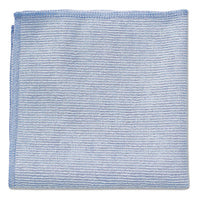 Rubbermaid® Commercial Microfiber Cleaning Cloths, 12 x 12, Blue, 24/Pack Towels & Wipes-Washable Cleaning Cloth - Office Ready