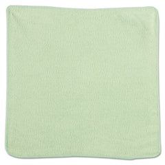 Rubbermaid® Commercial Microfiber Cleaning Cloths, 12 x 12, Green, 24/Pack
