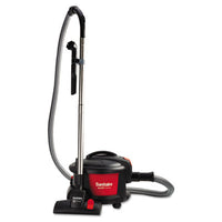 Sanitaire?« EXTEND?äó Top-Hat Canister Vacuum SC3700A, 9 A Current, Red/Black Canister Vacuum Cleaners - Office Ready