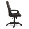 Alera® YR Series Executive High-Back Swivel/Tilt Bonded Leather Chair, Supports 275 lb, 17.71" to 21.65" Seat Height, Black Chairs/Stools-Office Chairs - Office Ready