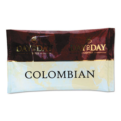 Day to Day Coffee® 100% Pure Coffee, Colombian Blend, 1.5 oz Pack, 42 Packs/Carton Coffee Fraction Packs - Office Ready