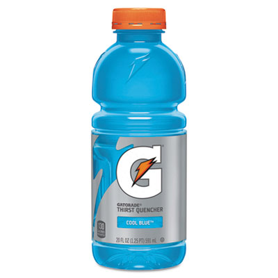 Gatorade® G-Series® Perform 02 Thirst Quencher, Cool Blue, 20 oz Bottle, 24/Carton Sports Drinks - Office Ready