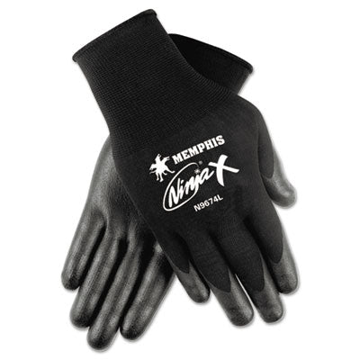 MCR™ Safety Ninja® X Gloves, X-Large, Black, Pair Gloves-Work, Coated - Office Ready