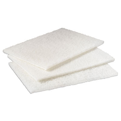 Scotch-Brite™ PROFESSIONAL Light-Duty Cleansing Pad 98, 6 x 9, White, 20/Pack, 3 Packs/Carton Floor Pads-Scrub/Strip - Office Ready