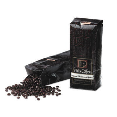 Peet's Coffee & Tea® Coffee, Major Dickason's Blend, Whole Bean, 1 lb Bag Beverages-Coffee, Whole Bean - Office Ready