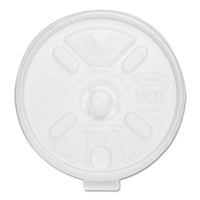 Dart® Lift n' Lock Plastic Hot Cup Lids, With Straw Slot, Fits 10 oz to 14 oz Cups, Translucent, 100/Sleeve, 10 Sleeves/Carton Cup Lids-Hot Cup - Office Ready