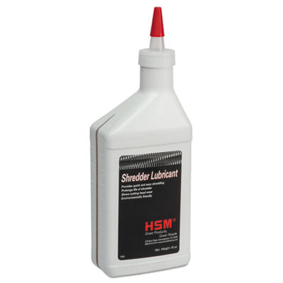 HSM of America Shredder Oil, 16-oz. Bottle Shredder Lubricants-Bottle/Cartridge - Office Ready