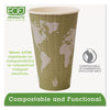 Eco-Products® World Art™ Insulated Hot Cups, PLA, 16 oz, 40/Packs, 15 Packs/Carton Cups-Hot Drink, Paper - Office Ready