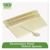 Eco-Products® Plant Starch Cutlery, 50/Pack Disposable Teaspoons - Office Ready