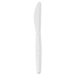 Dixie® SmartStock® Plastic Cutlery Refill, Knife, 6.3", Series-B Mediumweight, White, 40/Pack, 24 Packs/Carton