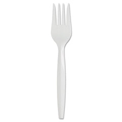 Dixie® SmartStock® Plastic Cutlery Refill, Fork, 5.8", Series-B Mediumweight, White, 40/Pack, 24 Packs/Carton