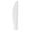 Dixie® SmartStock® Plastic Cutlery Refill, Knife, 6.3", Series-B Mediumweight, White, 40/Pack, 24 Packs/Carton Utensils-Disposable Knife - Office Ready