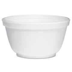 Dart® Insulated Foam Bowls, 10 oz, White, 50/Pack, 20 Packs/Carton