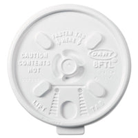 Dart® Lift n' Lock Plastic Hot Cup Lids, Fits 6 oz to 10 oz Cups, White, 1,000/Carton Cup Lids-Hot Cup - Office Ready