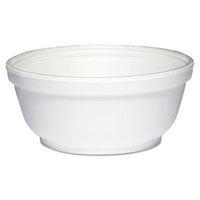 Dart® Insulated Foam Bowls, 8 oz, White, 50/Pack, 20 Packs/Carton Dinnerware-Bowl, Foam - Office Ready