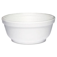 Dart® Insulated Foam Bowls, 8 oz, White, 50/Pack, 20 Packs/Carton