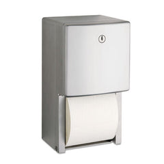 Bobrick ConturaSeries® Two-Roll Tissue Dispenser, 6.08 x 5.94 x 11, Stainless Steel