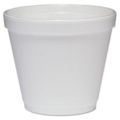 Dart® Foam Container, 8 oz, White, 1,000/Carton