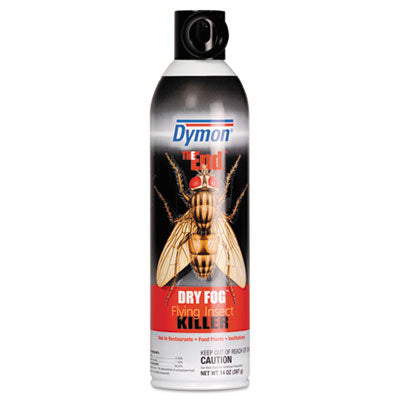 Dymon® THE END.™ Dry Fog™ Flying Insect Killer, 14 oz Aerosol Spray, 12/Carton Insect Killer Aerosol Sprays - Office Ready