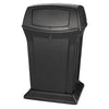 Rubbermaid® Commercial Ranger® Fire-Safe Container, 45 gal, Structural Foam, Black Outdoor All-Purpose Waste Bins - Office Ready