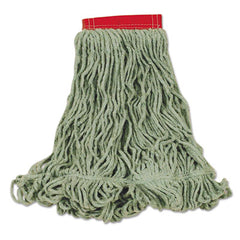 Rubbermaid® Commercial Super Stitch® Blend Mop, Cotton/Synthetic, Green, Large