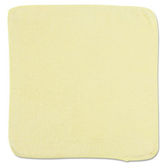 Rubbermaid® Commercial Light Commercial Microfiber Cleaning Cloths, 12 x 12, Yellow, 24/Pack