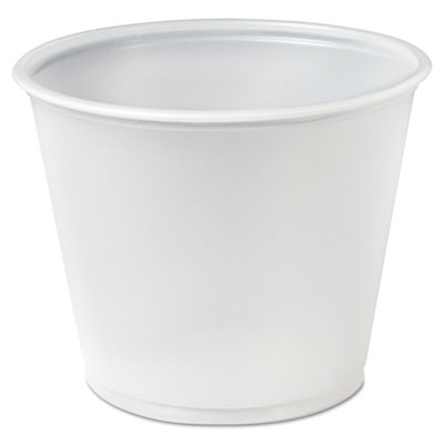 Dart® Polystyrene Portion Cups, 5.5 oz, Translucent, 250/Bag, 10 Bags/Carton Portion Cups, Plastic - Office Ready