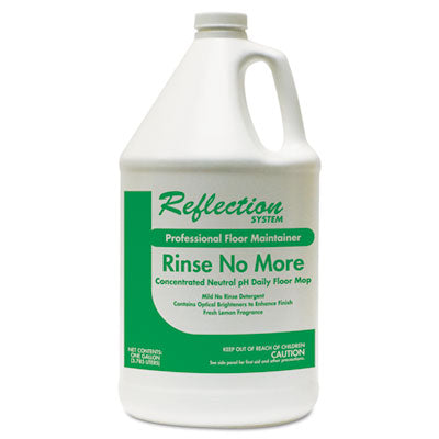 Theochem Laboratories Rinse-No-More Floor Cleaner, Lemon Scent, 1 gal, Bottle, 4/Carton Floor Cleaners/Degreasers - Office Ready