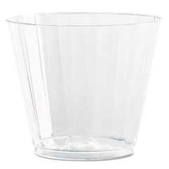 WNA Classic Crystal™ Fluted Tumblers, 9 oz, Clear, Fluted, Squat, 20/Pack, 12 Packs/Carton