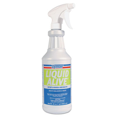 Dymon® LIQUID ALIVE® Odor Digester, 32 oz Bottle, 12/Carton Air Fresheners/Odor Eliminators-Counteractant/Digester - Office Ready