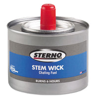 Sterno® Stem Wick Chafing Fuel, Methanol,1.89g, Six-Hour Burn, 24/Carton Fuel and Fuel Additives-Chafing Fuel, Ethanol/Methanol - Office Ready
