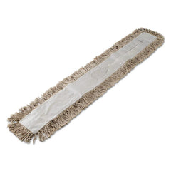 Boardwalk® Industrial Dust Mop Head, Dust, Cotton, 48 x 3, White