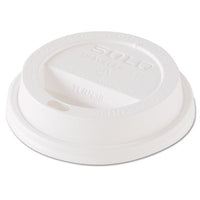 SOLO® Traveler® Dome Hot Cup Lid, Fits 8 oz Cups, White, 100/Pack, 10 Packs/Carton Hot Cup Lids - Office Ready