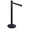 Tatco Adjusta-Tape Crowd Control Posts and Bases, Steel, 40" High, Black, 2/Box Barriers-Chain/Rope/Tape Post - Office Ready