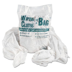 United Facility Supply Wiping Cloths in a Bag™, Cotton, White, 1lb Pack