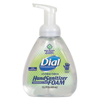 Dial® Professional Antibacterial Foaming Hand Sanitizer, 15.2 oz Pump Bottle, Fragrance-Free, 4/Carton Hand Sanitizer Pump Bottles, Foam - Office Ready