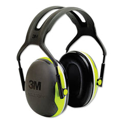 3M™ PELTOR™ X Series Earmuffs, Model X4A, 27 dB NRR, Black/Chartreuse