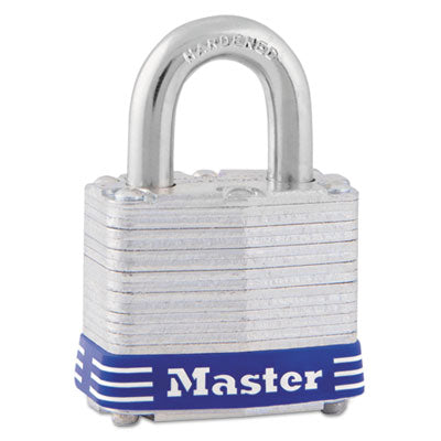 Master Lock® 4-Pin Tumbler Lock, Laminated Steel Body, 1 9/16