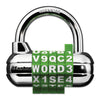 Master Lock® Password Plus™ Combination Lock, Hardened Steel Shackle, 2 1/2" Wide, Silver Locks-Padlock/Combination - Office Ready