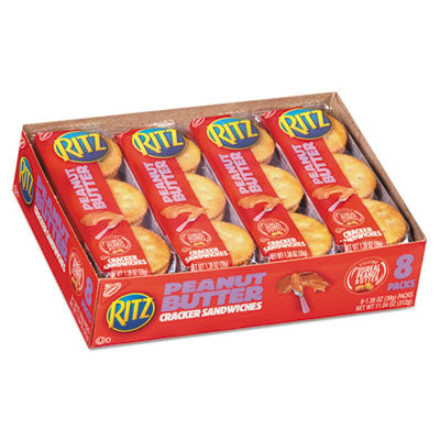 Nabisco® Ritz® Peanut Butter Cracker Sandwiches, 1.38 oz Pack Crackers - Office Ready