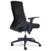 Alera® EB-K Series Synchro Mid-Back Flip-Arm Mesh Chair, Supports Up to 275 lb, 18.5“ to 22.04" Seat Height, Black Office Chairs - Office Ready
