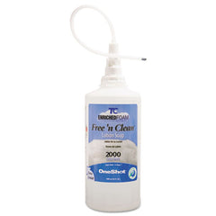 Rubbermaid® Commercial TC® OneShot® E1 Foam Dispenser Soap Refill, Fragrance-Free, 1,600 mL Refill, 4/Carton