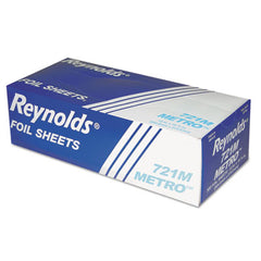 Reynolds Wrap?« Metro?äó Pop-Up Aluminum Foil Sheets, 12 x 10.75, Silver, 500/Box, 6/Carton