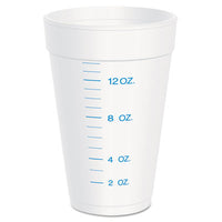 Dart® Container Graduated Foam Medical Cups, 16 oz, White, 25/Pack, 40 Packs/Carton Medicine Cups, Foam - Office Ready