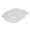 Dart® StayLock® Clear Hinged Lid Containers, 6 x 7 x 2.1, Clear, Plastic, 125/Packs, 2 Packs/Carton Takeout Food Containers - Office Ready
